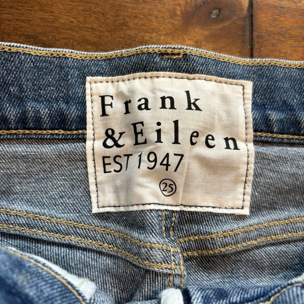 FRANK & EILEEN Cork Everyday Jeans Medium Everyday Blue SZ 25 - Picture 8 of 9
